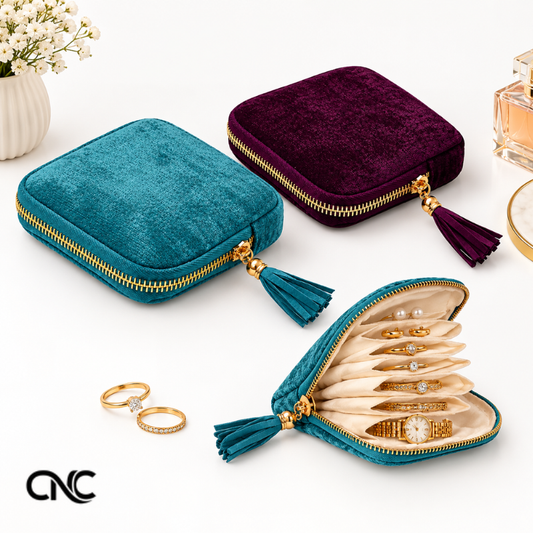 2-Pack Jewelry Zipper Pouch