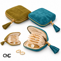 2-Pack Jewelry Zipper Pouch