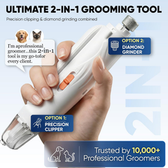 2-in-1 Cat & Dog Nail Clippers with Grinder