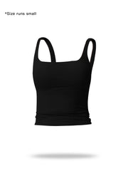 Women'S Solid Color Sports Tank Top, Casual Comfy Breathable Sleeveless Workout Top for Yoga Gym Workout Running, Ladies Sportswear for All Seasons, Athletic Yoga Tops