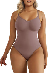 Women'S Seamless Shapewear Bodysuit Tummy Control Body Shaper Waist Defining Body Suit