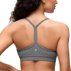 Butterluxe Y Back Sports Bras for Women - Padded Racerback Low Impact Spaghetti Thin Strap Workout Yoga Top