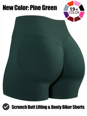 Seamless Shorts for Women, Invisible Scrunch Butt Lifting Gym Booty Biker Shorts, Breathable Comfortable High Stretch Skinny Shorts, Gym Shorts, Ladies Sportswear for Indoor Outdoor Wear, Athletic Shorts, High Waist Shorts