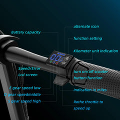 Adult 500W Electric Scooter with Seat - 48V 10.4Ah Battery, 22 Mph Top Speed, 21-27 Mi Range, Pet-Friendly Design, Rear Basket, Portable Folding Scooter for Grocery Shopping