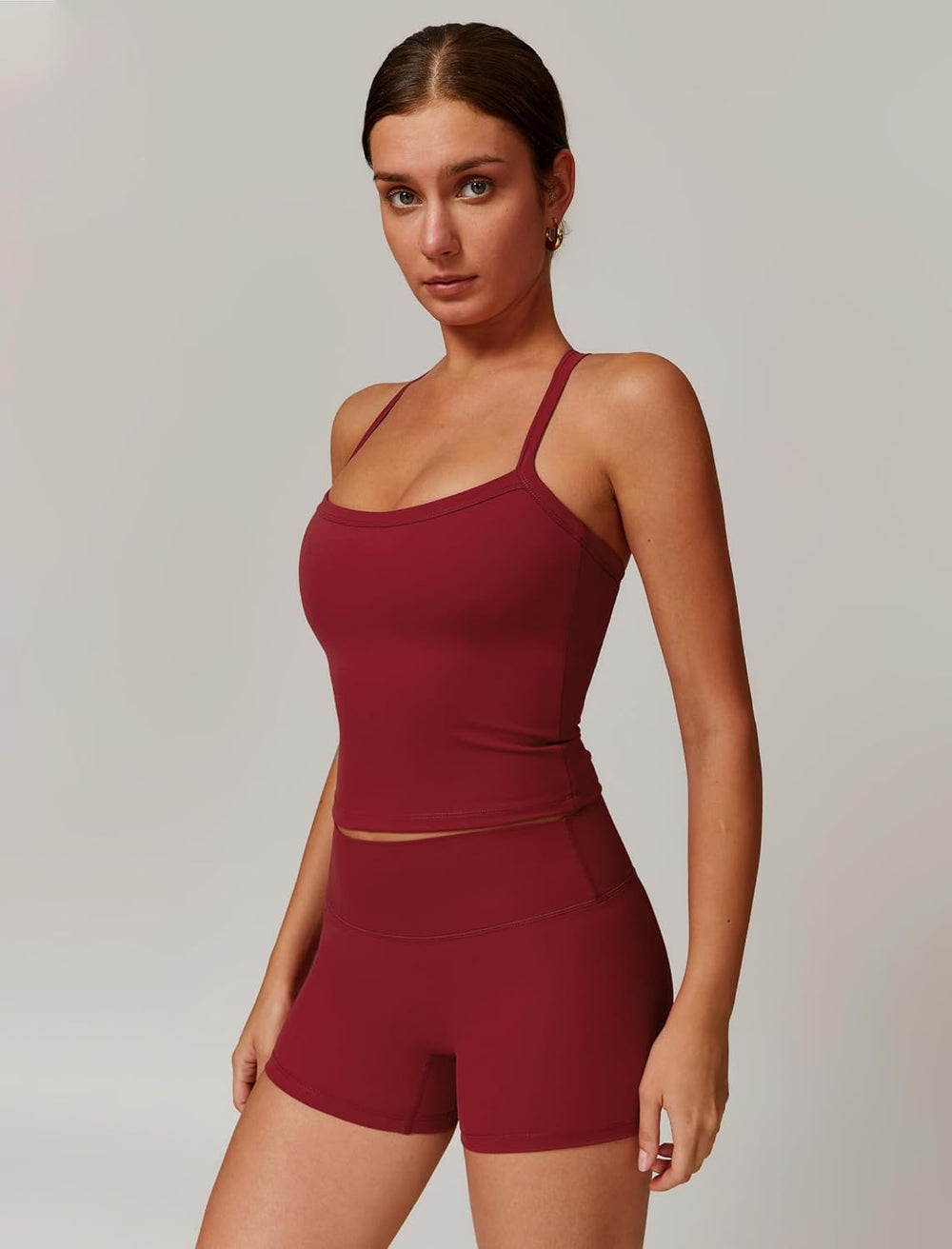Two Piece Workout Sets for Women Tank Top Matching High Waist Booty Lifting Shorts Gym Yoga Active Wear Outfits