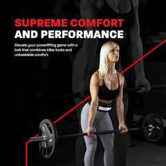 Weightlifting Belt for Men and Women, Black