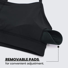 Butterluxe Y Back Sports Bras for Women - Padded Racerback Low Impact Spaghetti Thin Strap Workout Yoga Top