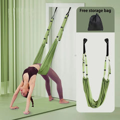 Adjustable Aerial Yoga Hammock Set Pilates Anti-Gravity Swing Stretch Strap Dance Fitness Yoga Training Body Shaping Exercises