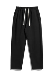 Men'S Drawstring Waist Sweatpants, Athleisure Style Regular Fit Pants with Pockets for Fall & Winter, Casual Men'S Trousers, Sports Bottoms, Casual Sporty Trousers