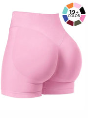 Seamless Shorts for Women, Invisible Scrunch Butt Lifting Gym Booty Biker Shorts, Breathable Comfortable High Stretch Skinny Shorts, Gym Shorts, Ladies Sportswear for Indoor Outdoor Wear, Athletic Shorts, High Waist Shorts