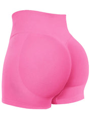Seamless Shorts for Women, Invisible Scrunch Butt Lifting Gym Booty Biker Shorts, Breathable Comfortable High Stretch Skinny Shorts, Gym Shorts, Ladies Sportswear for Indoor Outdoor Wear, Athletic Shorts, High Waist Shorts