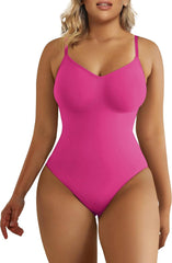 Women'S Seamless Shapewear Bodysuit Tummy Control Body Shaper Waist Defining Body Suit