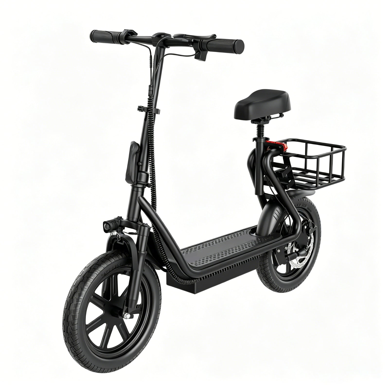 48V 10.4AH/22.5AH Electric Scooter Adults Foldable Escooter Seat & Carry Basket