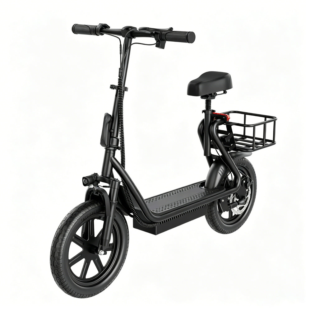 48V 10.4AH/22.5AH Electric Scooter Adults Foldable Escooter Seat & Carry Basket
