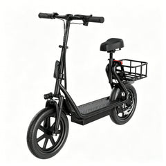 48V 10.4AH/22.5AH Electric Scooter Adults Foldable Escooter Seat & Carry Basket