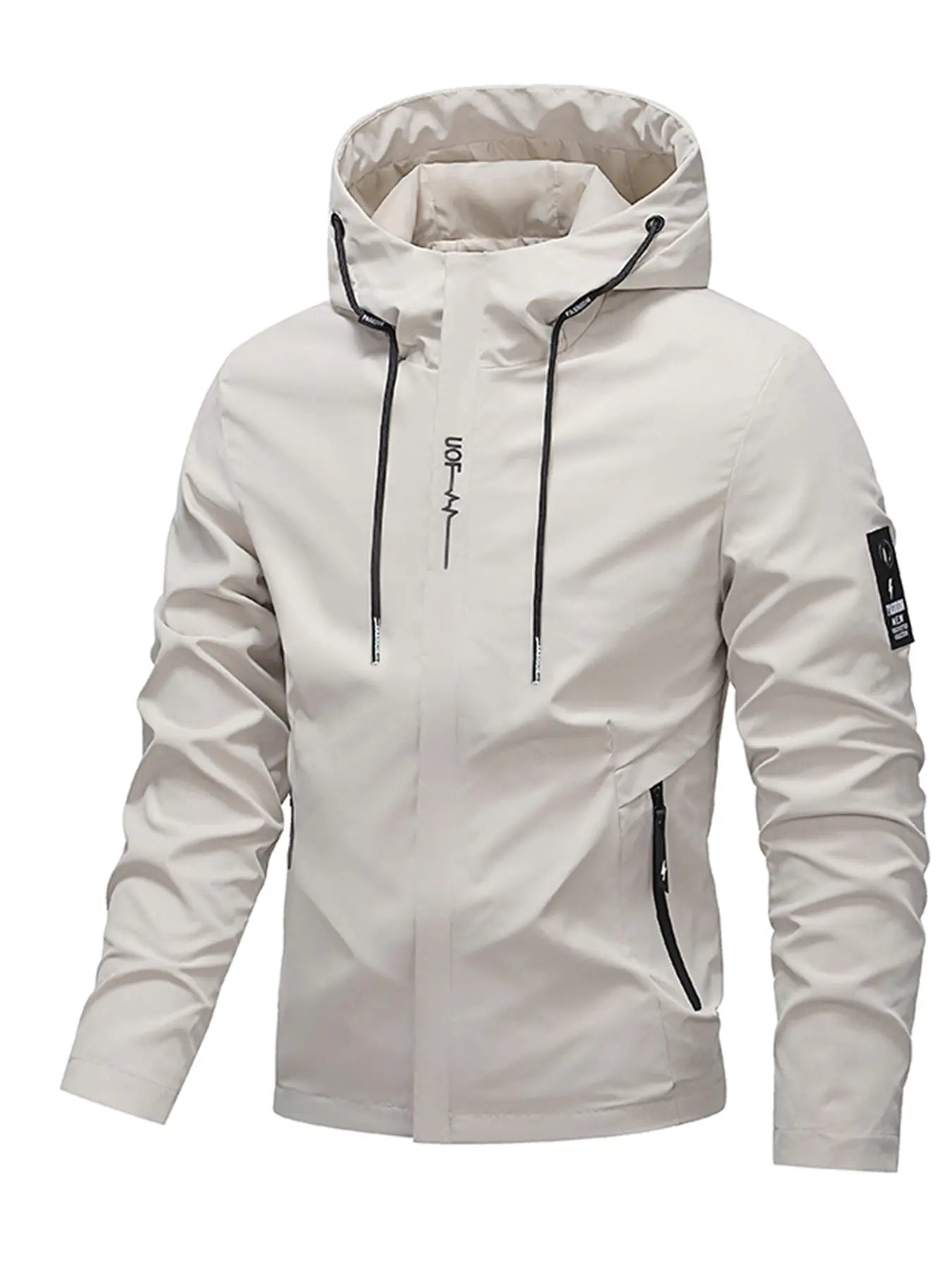 Men'S Windproof Waterproof Jacket, Fall Winter Hooded Pullover Coat, Casual Sports Comfortable Top, Outdoor Hiking Party Travel Cycling, Windproof Outerwear