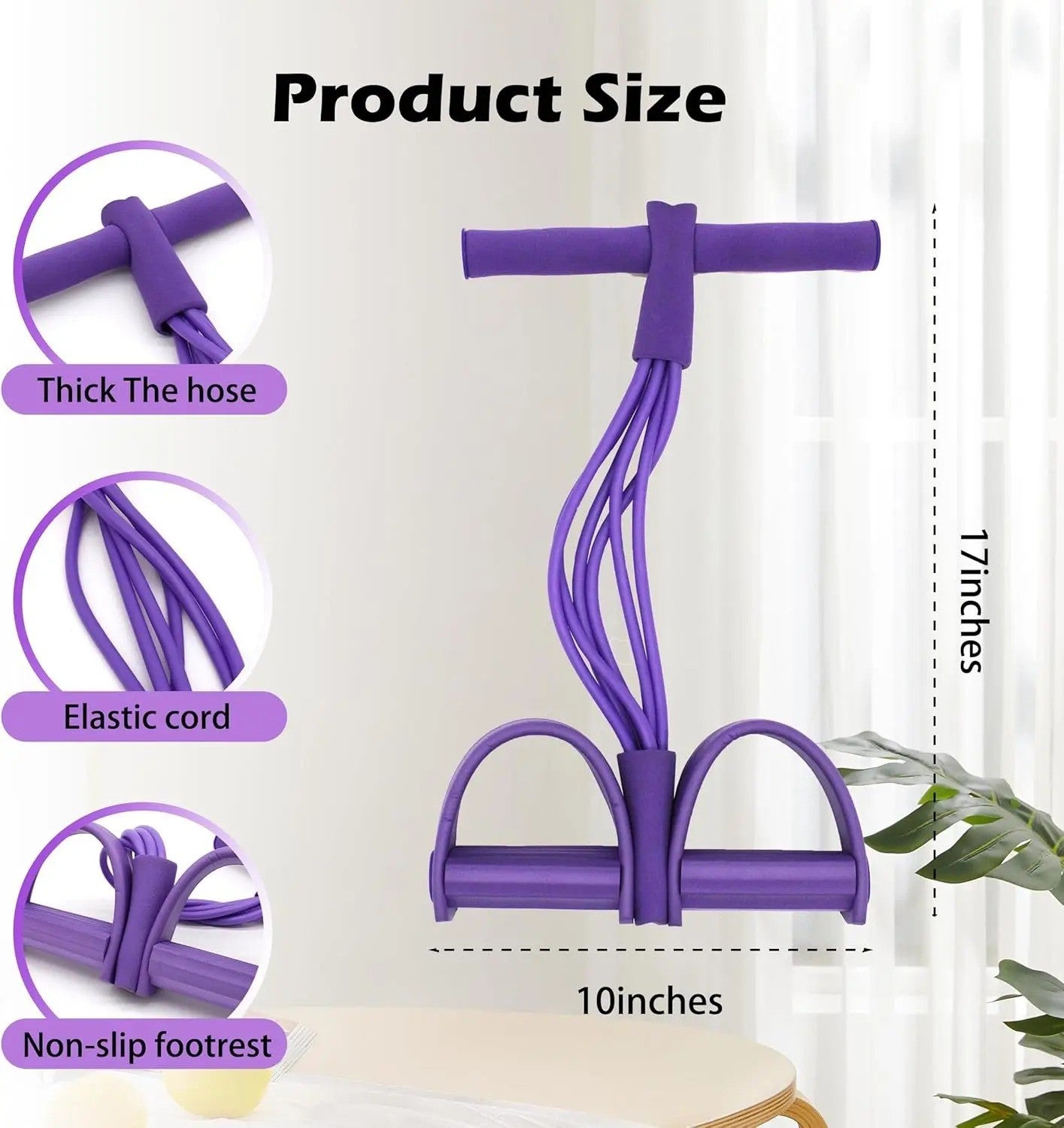 6 Tube Pedal Resistance Device,Exercis