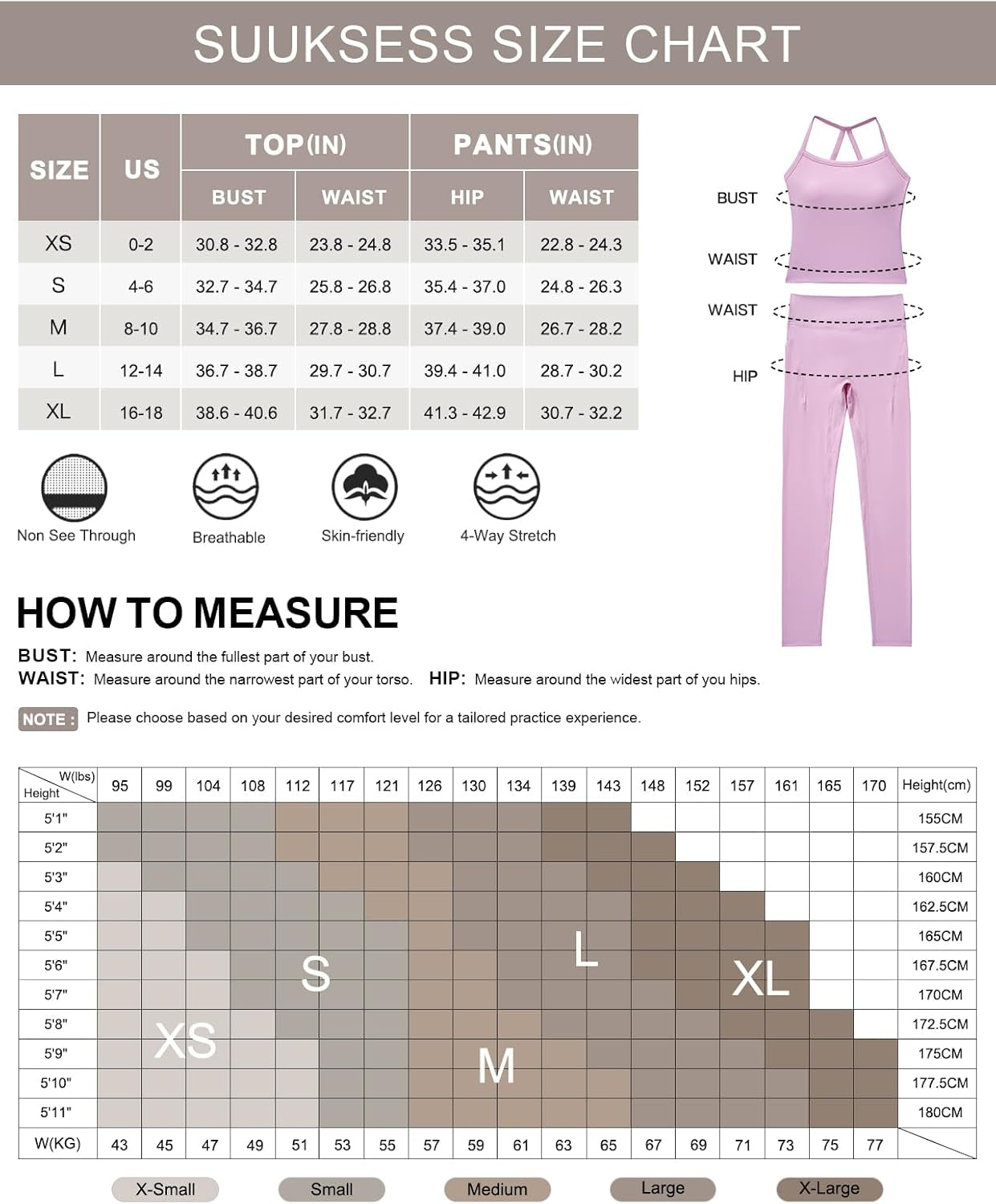 Women 2 Piece Workout Sets Compression Tummy Control Leggings with Pockets Halter Built in Bra Tank Tops