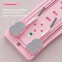 Pilates Sliding Board Foldable Fitness Reformer Platform Home Workout Equipment with Resistance Bands Abdominal Leg Training Machine Multifunctional Yoga Exercise Board Portable Full Body Workout Pilates Board