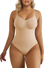 Women'S Seamless Shapewear Bodysuit Tummy Control Body Shaper Waist Defining Body Suit