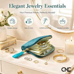 2-Pack Jewelry Zipper Pouch