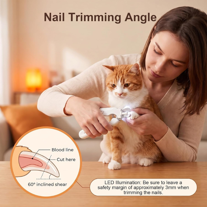 2-in-1 Cat & Dog Nail Clippers with Grinder