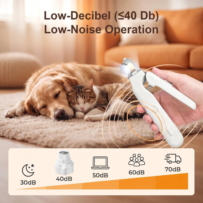 2-in-1 Cat & Dog Nail Clippers with Grinder