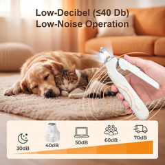 2-in-1 Cat & Dog Nail Clippers with Grinder
