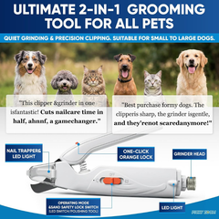 2-in-1 Cat & Dog Nail Clippers with Grinder