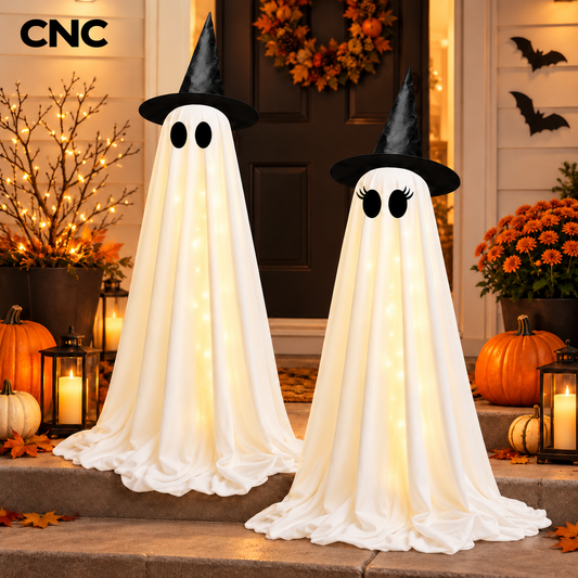 2 Pack Halloween Ghost Decorations