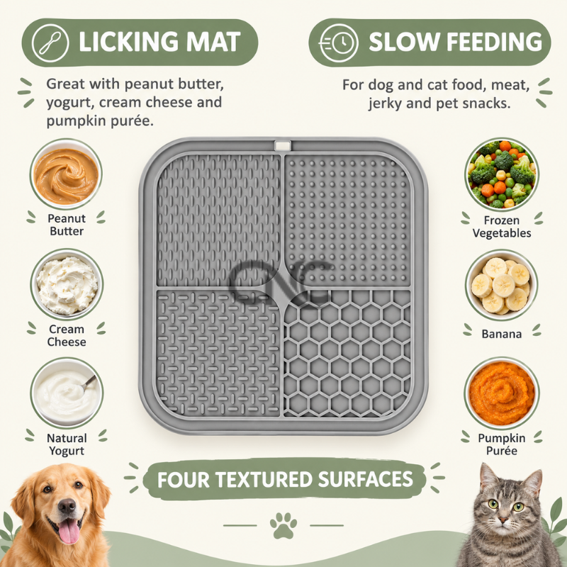 2 Pack Lick Mats for Dogs & Cats