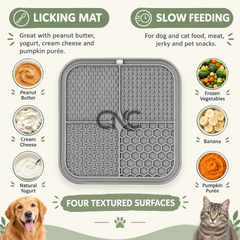 2 Pack Lick Mats for Dogs & Cats