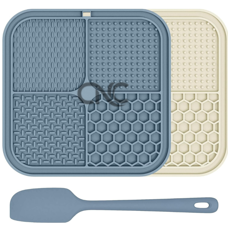 2 Pack Lick Mats for Dogs & Cats