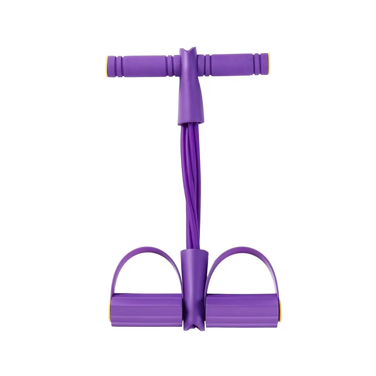 6-Tube Multi-Function Abdominal Trainer with Foot Pedal for Sit-Ups Fitness Abdominal Toning Arm Strengthening Resistance Band