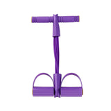 6-Tube Multi-Function Abdominal Trainer with Foot Pedal for Sit-Ups Fitness Abdominal Toning Arm Strengthening Resistance Band