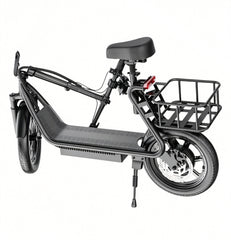 48V 10.4AH/22.5AH Electric Scooter Adults Foldable Escooter Seat & Carry Basket
