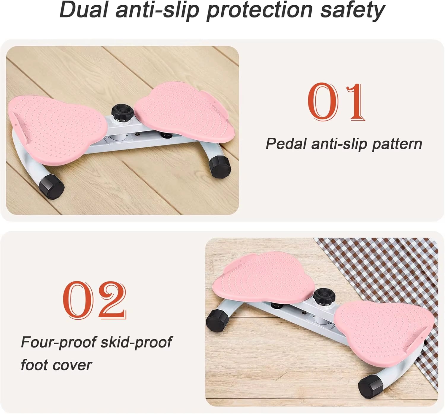 Portable Waist Twist Machine with Adjustable Resistance, Home Gym Equipment for Women Ab Exercise Board with 300 LBS Weight