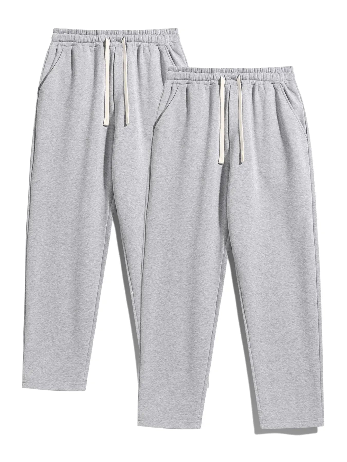 Men'S Drawstring Waist Sweatpants, Athleisure Style Regular Fit Pants with Pockets for Fall & Winter, Casual Men'S Trousers, Sports Bottoms, Casual Sporty Trousers