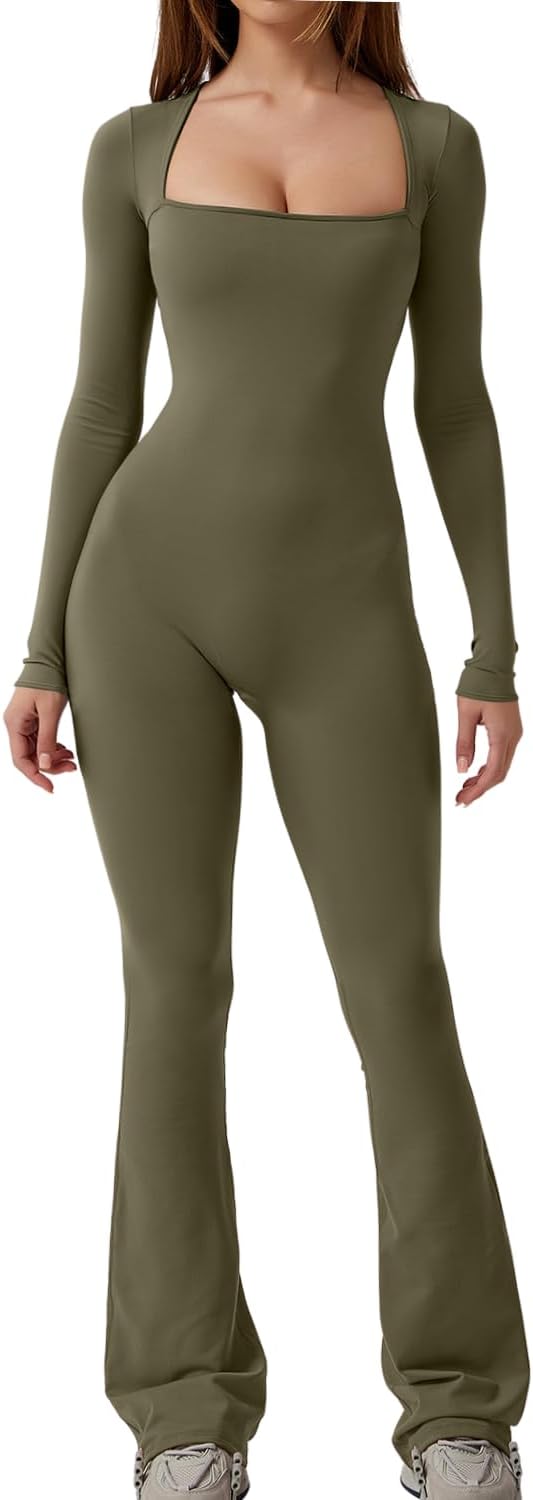 Jumpsuits for Women Square Neck