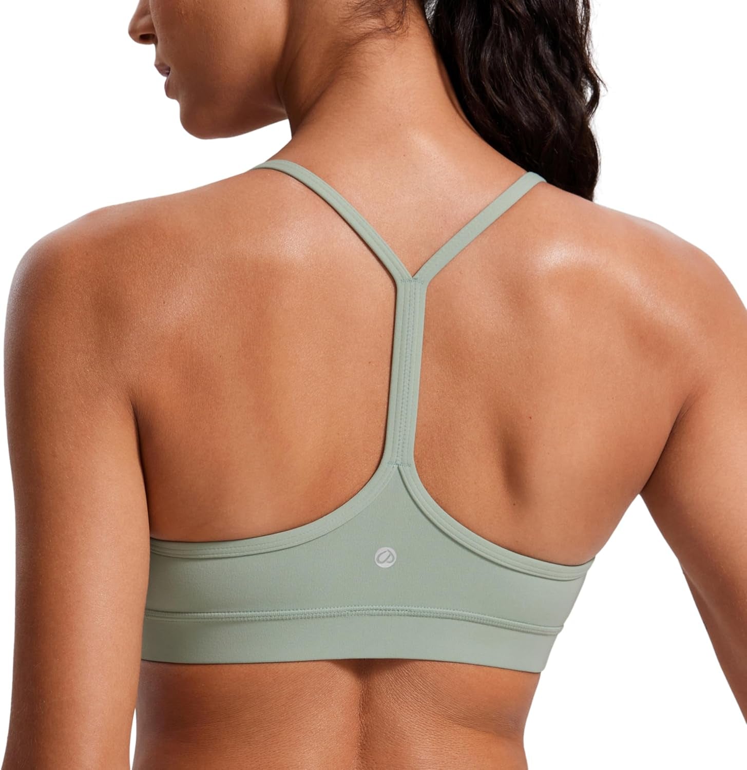 Butterluxe Y Back Sports Bras for Women - Padded Racerback Low Impact Spaghetti Thin Strap Workout Yoga Top