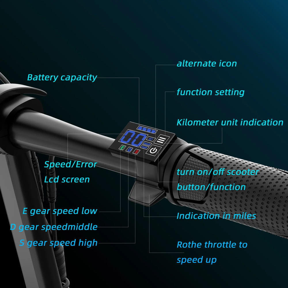 Adult 500W Electric Scooter with Seat - 48V 10.4Ah Battery, 22 Mph Top Speed, 21-27 Mi Range, Pet-Friendly Design, Rear Basket, Portable Folding Scooter for Grocery Shopping
