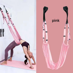 Adjustable Aerial Hammock Set Yoga Swing Stretching Strap Pilates Accessories Gym Training Equipment Triangle Hammock Camping