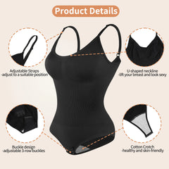 Shapewear Bodysuit for Women Tummy Control Body Shaper Snatched High Waist Body Suit
