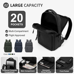 Waterproof Laptop Backpack for Men & Women (Black)
