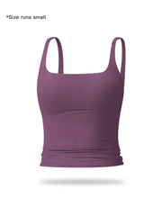 Women'S Solid Color Sports Tank Top, Casual Comfy Breathable Sleeveless Workout Top for Yoga Gym Workout Running, Ladies Sportswear for All Seasons, Athletic Yoga Tops
