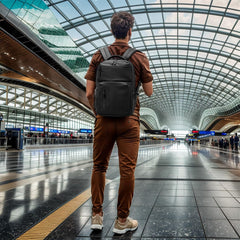 Waterproof Laptop Backpack for Men & Women (Black)