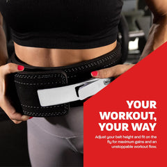 Weightlifting Belt for Men and Women, Black 