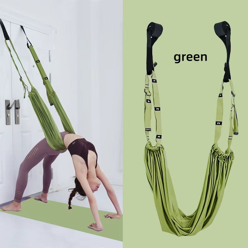 Adjustable Aerial Hammock Set Yoga Swing Stretching Strap Pilates Accessories Gym Training Equipment Triangle Hammock Camping