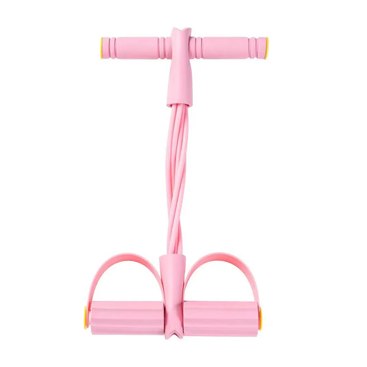 6-Tube Multi-Function Abdominal Trainer with Foot Pedal for Sit-Ups Fitness Abdominal Toning Arm Strengthening Resistance Band