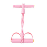6-Tube Multi-Function Abdominal Trainer with Foot Pedal for Sit-Ups Fitness Abdominal Toning Arm Strengthening Resistance Band